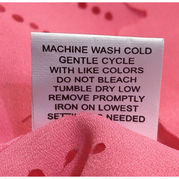 NY Collection Top Womens Medium Pink Tiered Scallops Button Up Career NWT - Picture 9 of 11